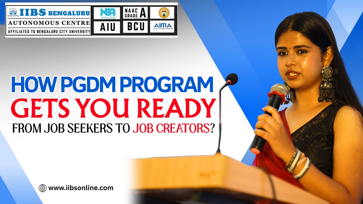 iibsonline's tweet image. How PGDM Program Gets You Ready From Job Seekers to Job Creators?

Read More: iibsonline.com/article-detail…

#PGDMProgram #JobCreators #EntrepreneurshipEducation #IIBSBangalore #StartupEcosystem #FutureLeaders #ManagementStudies #InnovationMindset #BusinessEducation