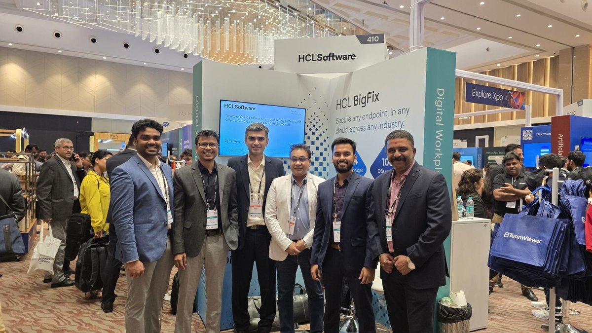 HCLBigfix's tweet image. Day 2 at the Gartner IT Symposium, Kochi is buzzing!

Drop by Booth 410 to chat with our experts about how the BigFix family can transform your IT landscape through unified endpoint management and AI-driven service management.

#HCLSoftware #GartnerITSymposium #ITManagement