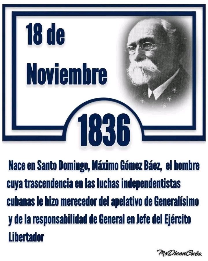 Aniversario 189 del Natalicio del Generalísimo Máximo Gómez Báez
#CubaViveEnSuHistoria #IsladelaJuventud #SentirPinero