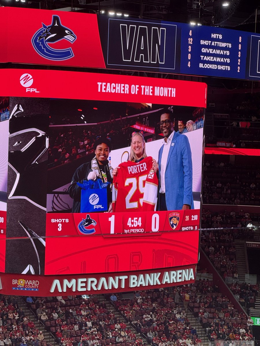 🎉Huge cheers to the amazing Ms. Porter &amp; the Visual Arts Program @ Wingate Oaks Center for being named <a href="/FlaPanthers/">Florida Panthers</a> &amp; <a href="/insideFPL/">Florida Power & Light</a> Teacher of the Month! 🎨 Big shoutout to our colleagues <a href="/BCPSFineArts/">BCPS Fine Arts</a> <a href="/BCPSAppLearn/">BCPSAppliedLearning</a> ✨ #creativity #dedication #bcpsinnovates <a href="/browardschools/">Broward County Public Schools</a>