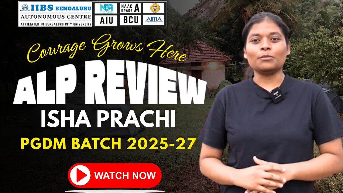 iibsonline's tweet photo. Courage Grows Here | ALP Review | Isha Prachi | PGDM Batch 2025-27 | IIBS Bengaluru https://t.co/34kkPqknHY
#AdventureLearningProgram #IIBSBangalore #ALPExperience #StudentLife #TeamBuilding #ConfidenceBoost #OutdoorLearning #LeadershipDevelopment #PGDMLife #beyondclassrooms https://t.co/2OothHyBXc