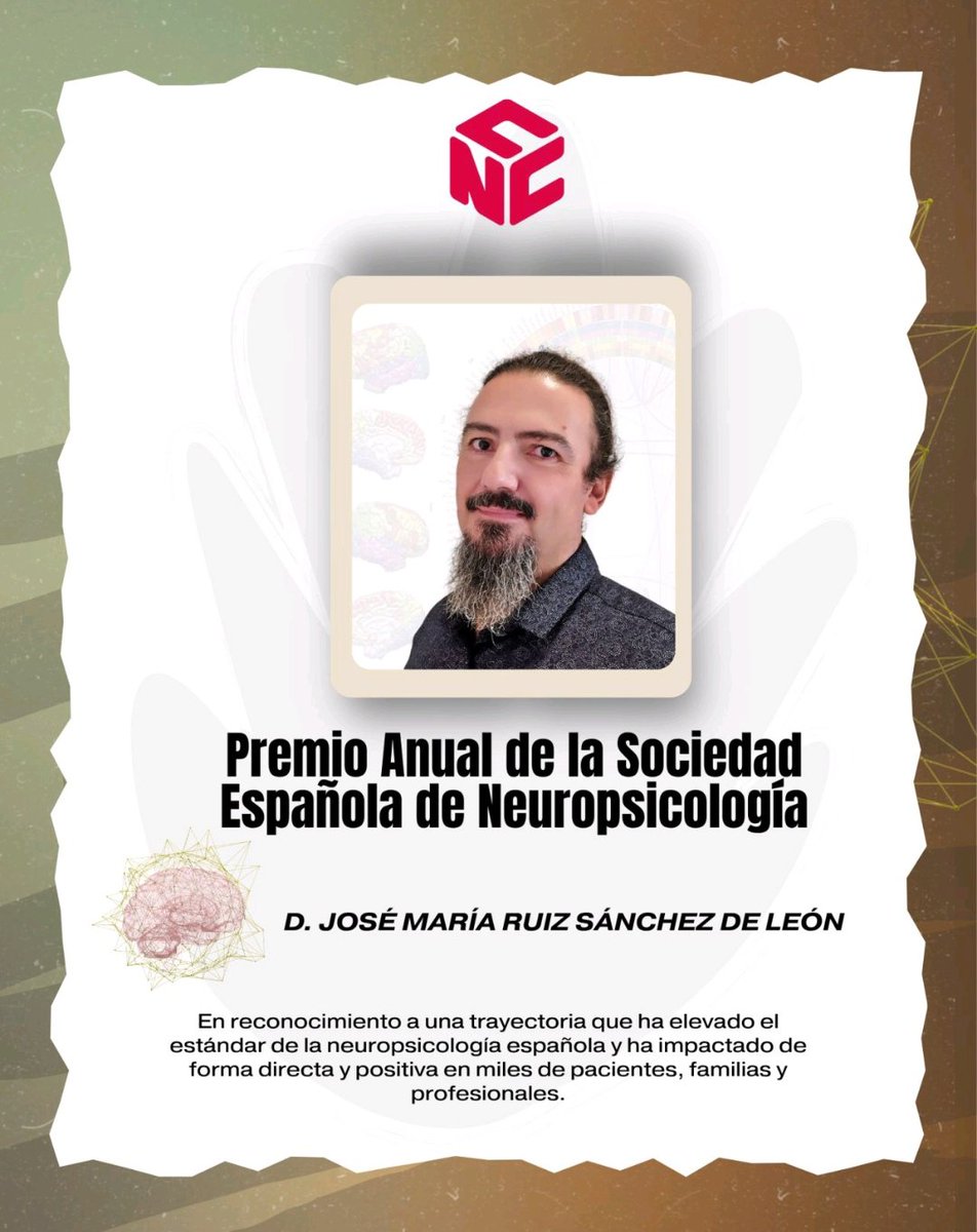 logicortex's tweet image. ¡Premio Nacional de Neuropsicología! 🧠👨🏼‍🎓 Concedido por la Sociedad Española de Neuropsicología (@CNPSClinica) a toda mi trayectoria profesional...
Después de ganar el Premio Ascanio y el Premio Nacional en Cartomagia ♠️♥️♣️♦️ no podía terminar mejor el año...
¡MUCHAS GRACIAS! 🥰