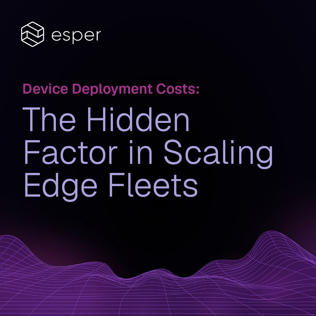 Esperdev's tweet image. Scaling up your edge device fleet? Deployment speed matters. Delays aren’t just annoying — they’re expensive. 💸 The solution? Balance long-term ROI and fast time-to-value.

We explain how on our blog: hubs.la/Q03TjVk_0

#RetailTech #QSRTech #HardwareDeployment
