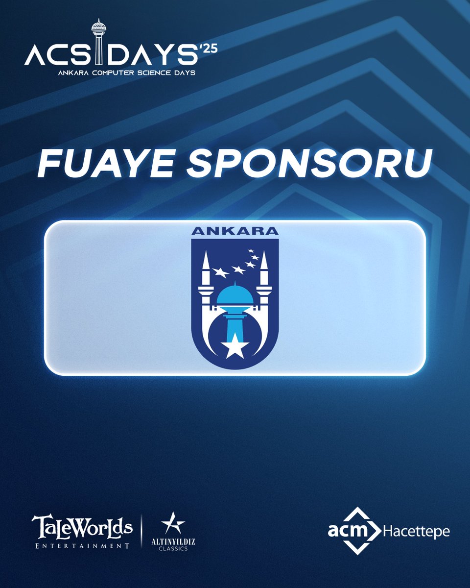 acsdays's tweet photo. Sektörün yıldızlarının buluştuğu ACSDAYS’25 etkinliğimizin Fuaye Sponsorları! 💜🌟

Desteklerinden ve katkılarından ötürü sponsorlarımıza çok teşekkür ederiz!

19-20-21 Kasım'da davetlisiniz!

#ACSDays25 #ACMHacettepe #Teknoloji #Yazılım https://t.co/RZgmYPeJPw