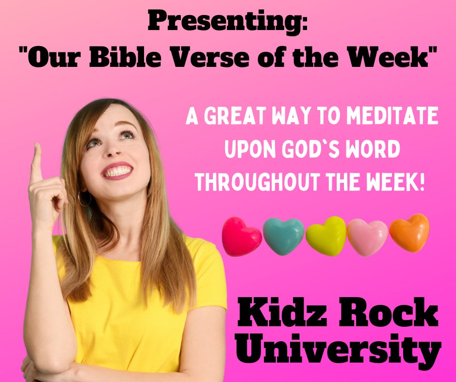writingforkidz's tweet image. Wake up to a new Bible Verse every Sunday. We hope it will become a great way for you to start your week and stay focused on the Lord. #Jesus #BibleVerse #Prayer #Pray #Meditation #Love #Peace #Bible #Christian #Twitter #TwitterX Here’s where to find it: kidzrockuniversity.com/family-time