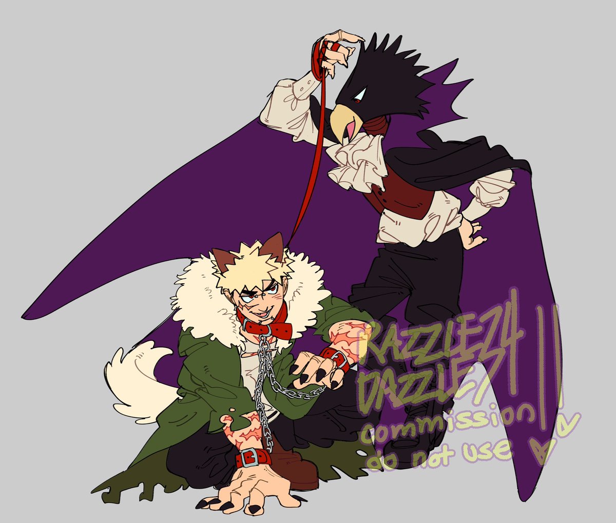 dailytokobaku's tweet photo. #tokobaku Vampire x Werewolf 🦇🐺

[comm done by @R4ZZLE_D4ZZLE34!!] https://t.co/Zo438EY2tz