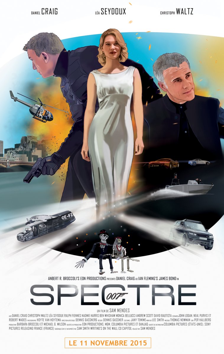 Manolo197511's tweet photo. Parce que j'aime dessiner, faire du graphisme, le cinéma et James Bond ! #007 #JamesBond https://t.co/MMsOADjAJH
