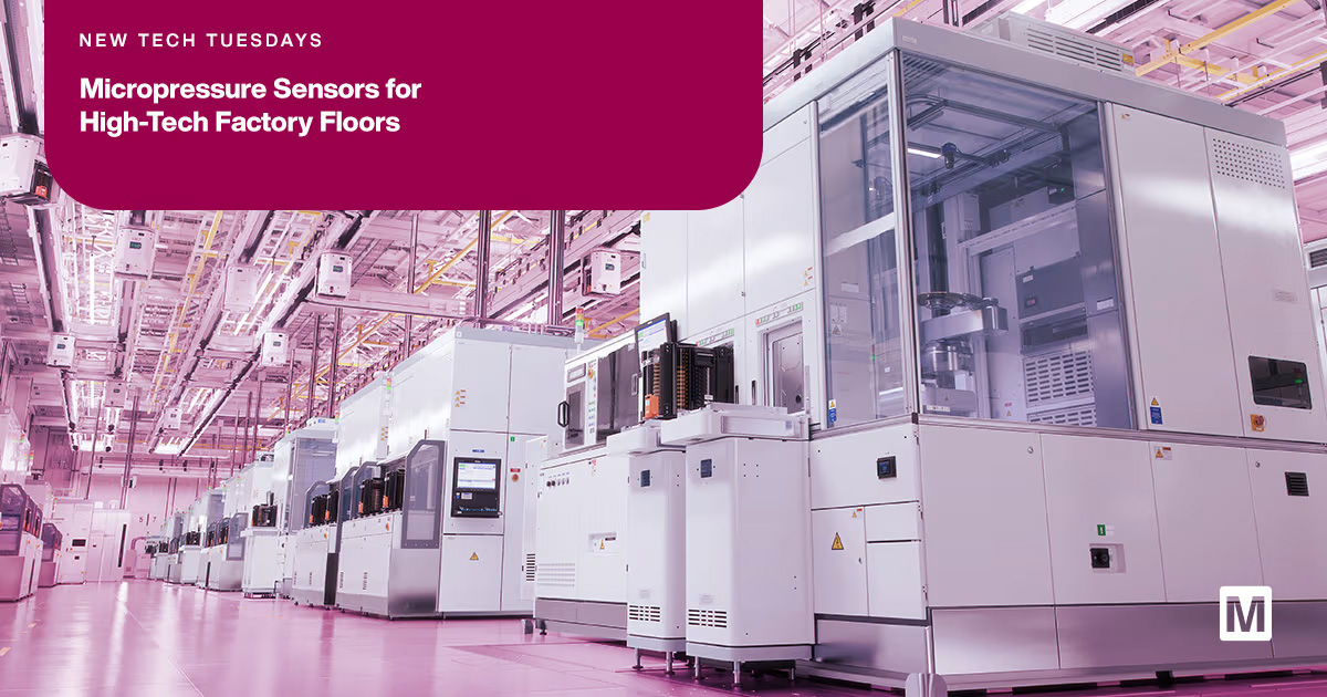 MouserElec's tweet image. Today’s factory floors demand precision at the Pascal level. This week’s New Tech Tuesday explores how micropressure sensors safeguard cleanrooms, enable predictive maintenance, and integrate seamlessly into automation systems.

Read at Mouser: mou.sr/NTT-sensors-tw