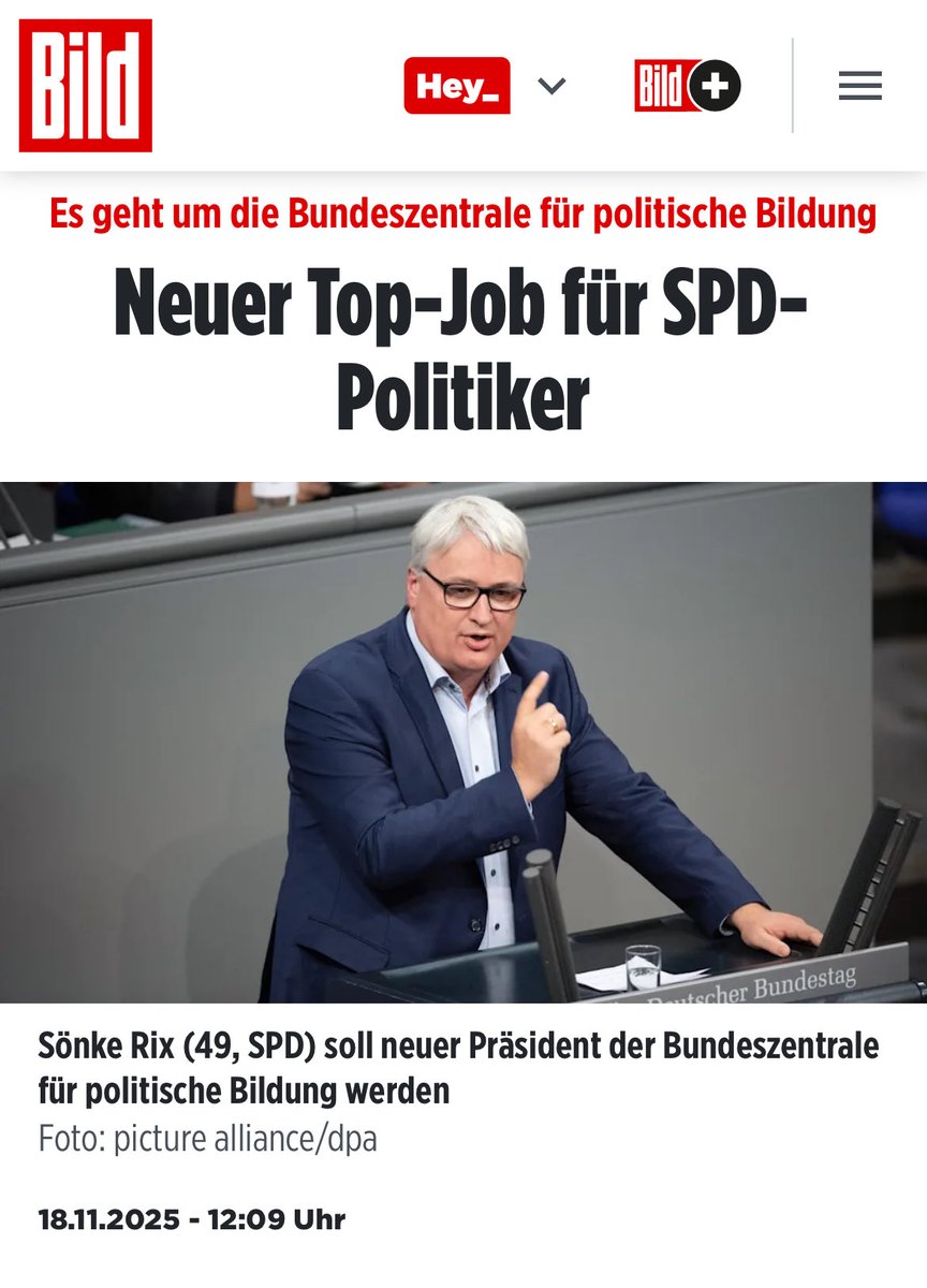 Die SPD braucht keine demokratischen Wahlen mehr.
Bundesrechnungshof, Bundeszentrale für politische Bildung, Bundesamt für Arbeit und unzählige Schaltstellen des Regimes bis hinauf zum Bundesverfassungsgericht liegen bald vollständig gleichgeschaltet in den Händen einer