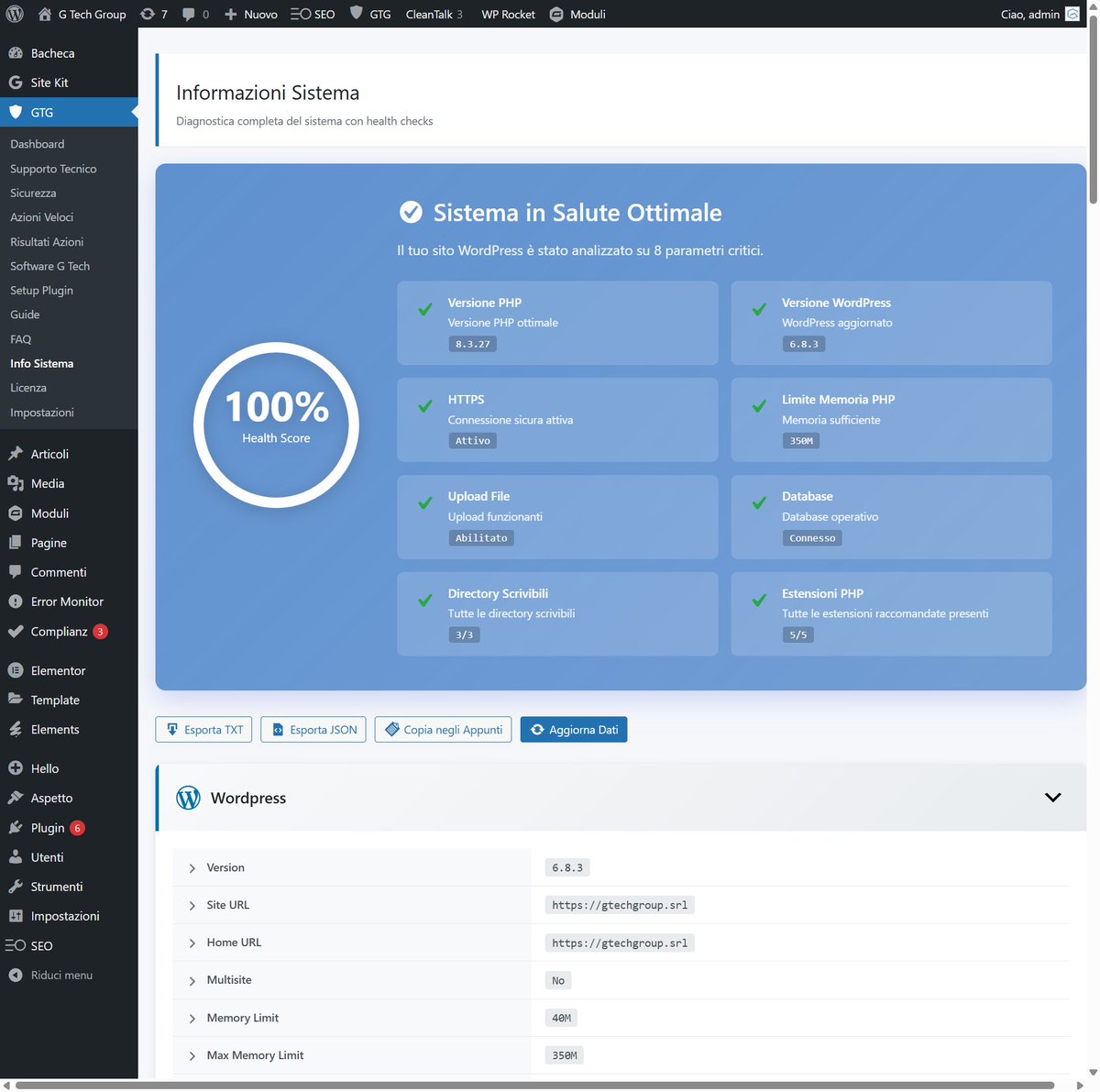 GTechGroupIT's tweet image. Il nuovo Plugin GTG per WordPress è disponibile! 🚀
Sicurezza 🔐 – Performance ⚡ – Azioni rapide – 140+ guide 📚
Scarica qui:

Aggiornamenti automatici 🔄 transfer.gtechgroup.it/plugin-gtg-wor…