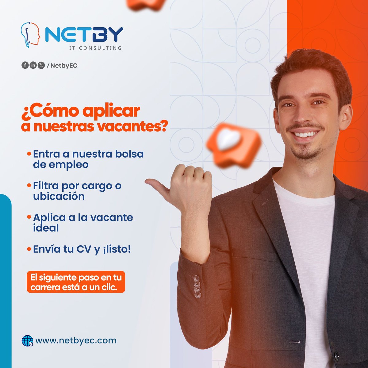 Netbyec's tweet image. 👉 Ingresa ahora y encuentra tu siguiente desafío:
quierolaburo.com/company/netby-…

💬 Cuéntanos 👇 ¿Qué tipo de proyectos te gustaría encontrar en nuestra plataforma?

#NetbyEC #BolsaDeEmpleo #TalentoTI #QuieroLaburo #CarreraTech #OportunidadesLaborales #EcuadorTech