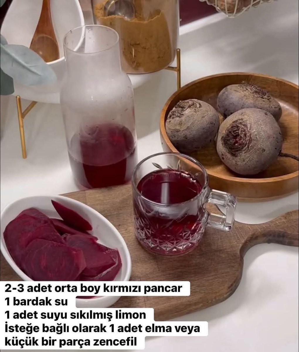 " KIRMIZI PANCAR 🫜 SUYU FAYDALARI " :
Kırmızı pancar suyunun inanılmaz faydalarını duyunca çok şaşıracaksınız 

İçeriğindeki folat, manganez bakır açısından önemli bir kaynaktır. Kırmızı pancar beyin, kalp ve sindirim sistemi sağlığını destekler, antiinflamatuar olup