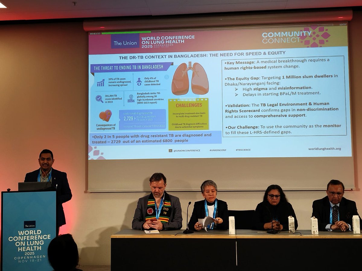 FastTrackTBCure's tweet image. Huge thanks to our chairs, speakers, and everyone who joined today’s Community Connect session! Your leadership and lived experiences showed the power of communities in driving demand, accountability, and better DR-TB care.
Let’s keep pushing. ✊
#FastTracktheCure #UnionConf2025