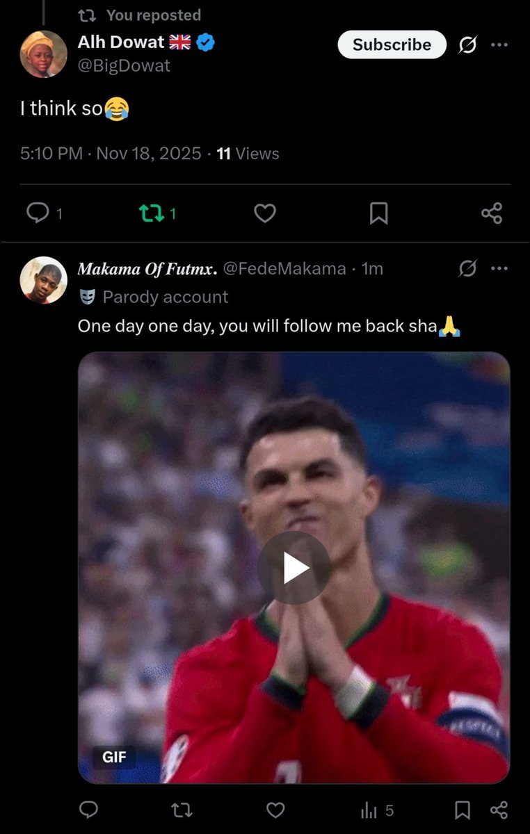 Big_Makama's tweet image. Hello mum, did you remember when you told me to make you proud? Yes mummy, I&apos;m very happy to inform you that @BigDowat just followed me on X. Wish fulfilled mom🤭🥳