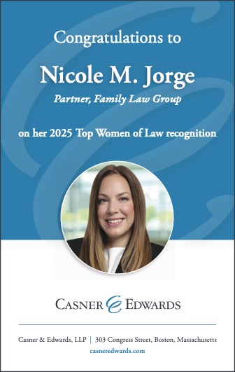 Congratulations to Nicole Jorge on being named to <a href="/masslw/">Mass. Lawyers Weekly</a>’s 2025 “Top Women of Law” list! We look forward to celebrating with you at tonight’s event!

Learn more: casneredwards.com/news/casner-ed…

#CasnerAndEdwards #LegalExcellence #TopWomenofLaw #WomenInLaw #BostonLawFirm