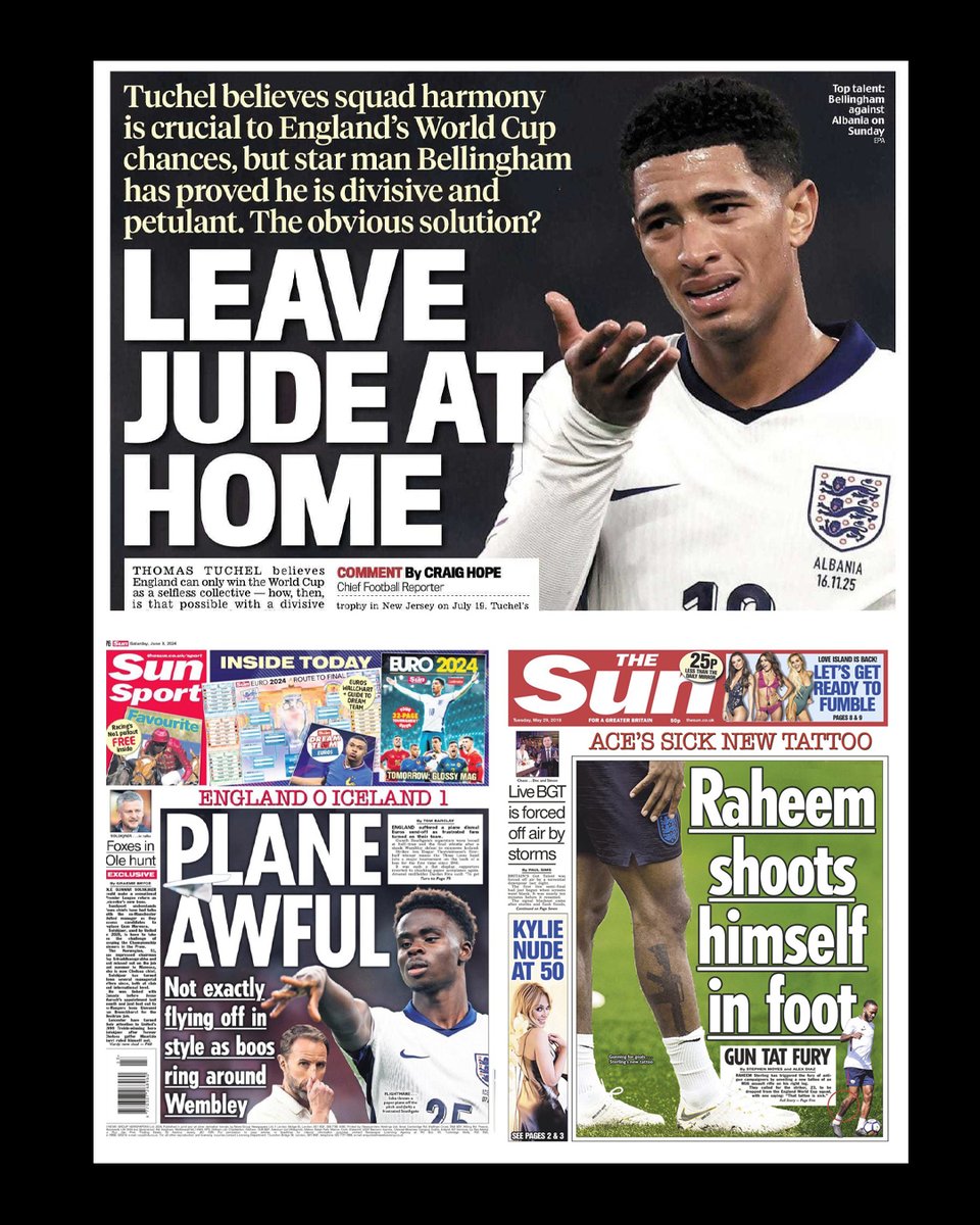 vsrsus's tweet image. When will England be ready for a Black superstar?

The mainstream English football media has long had this self-defeating obsession with belittling its own stars. Enter Jude Bellingham.

Read: bit.ly/47T9uF6 (@AhmedShooble)
