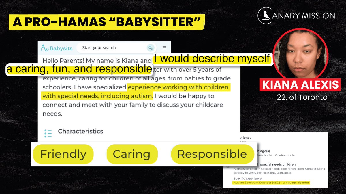 Canary Mission tweet media