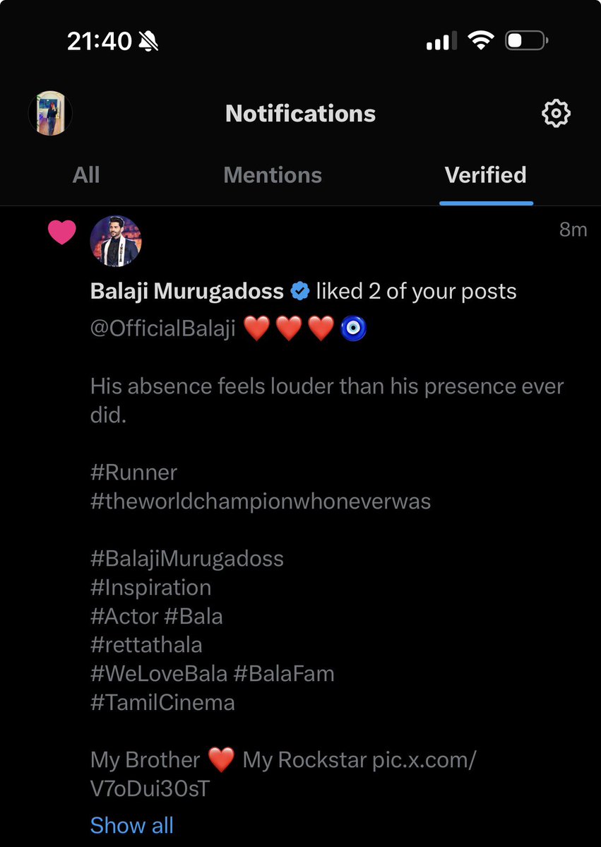 hiransara's tweet image. My dear brother is back with his magic like button! Thank you, Bala 😍🫶🏻

@OfficialBalaji ❤️🫠💫

#BalajiMurugadoss #BalaFam #MadeMyDay #FavouriteHuman #Greatful