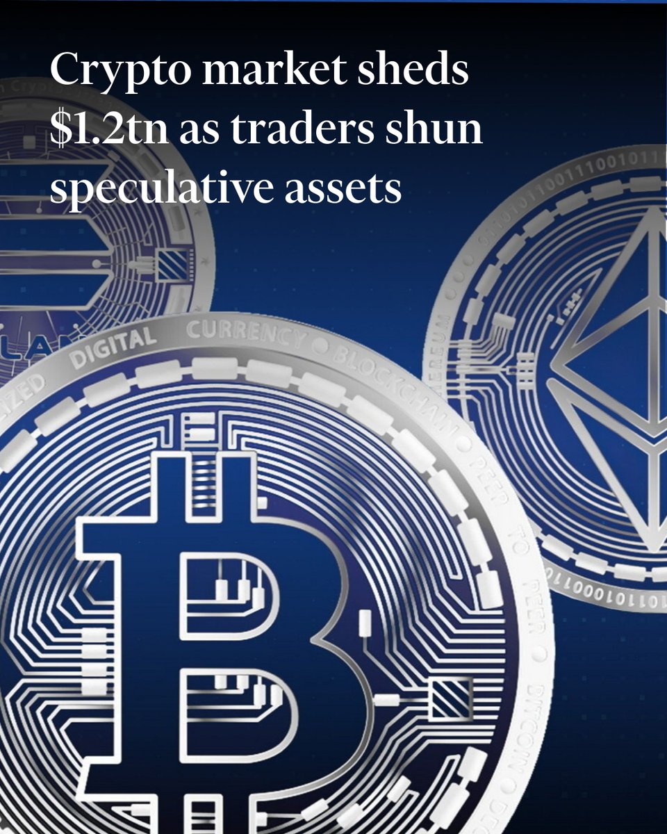 More than $1tn has been wiped from the cryptocurrency market in the past  six weeks as concerns about lofty tech valuations and the path of US  interest rates have fuelled a sell-off