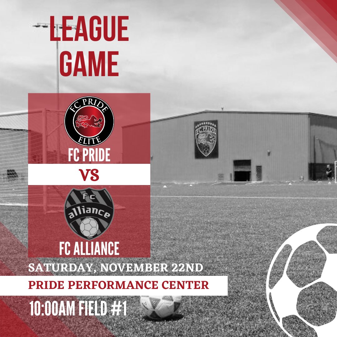First League game of the season!  First up is  <a href="/08g_fc/">FC Alliance 08G ECNL</a> on Saturday. 

<a href="/ImYouthSoccer/">ECNL/GA/Recruiting/College Soccer</a>
<a href="/ImCollegeSoccer/">College Soccer Truth ™</a>
<a href="/FCPGirlsEcnl/">FC Pride Elite Girls ECNL</a> 
<a href="/ECNLOhioValley/">ECNL Ohio Valley Conference</a>
<a href="/ECNLgirls/">ECNL Girls</a> 
<a href="/FCPRIDESOCCER/">FC PRIDE</a>
