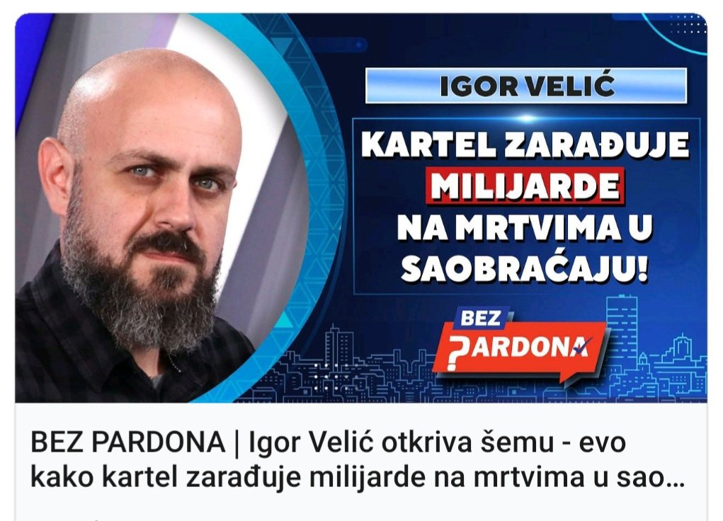 javnirizik's tweet image. Život u saobraćaju je postao jeftin❗

📺 Ceo intervju ⬇️
youtu.be/m95lWniUJy4?si…

🤝 Hvala na pozivu @Bcenzure

#traffic #roadsafety #worldroadsafetyday #saobraćaj #bezbednost #mup #abs #sns #kartel #vučić #društvo #politika #tv #intervju #caosvima #Srbija