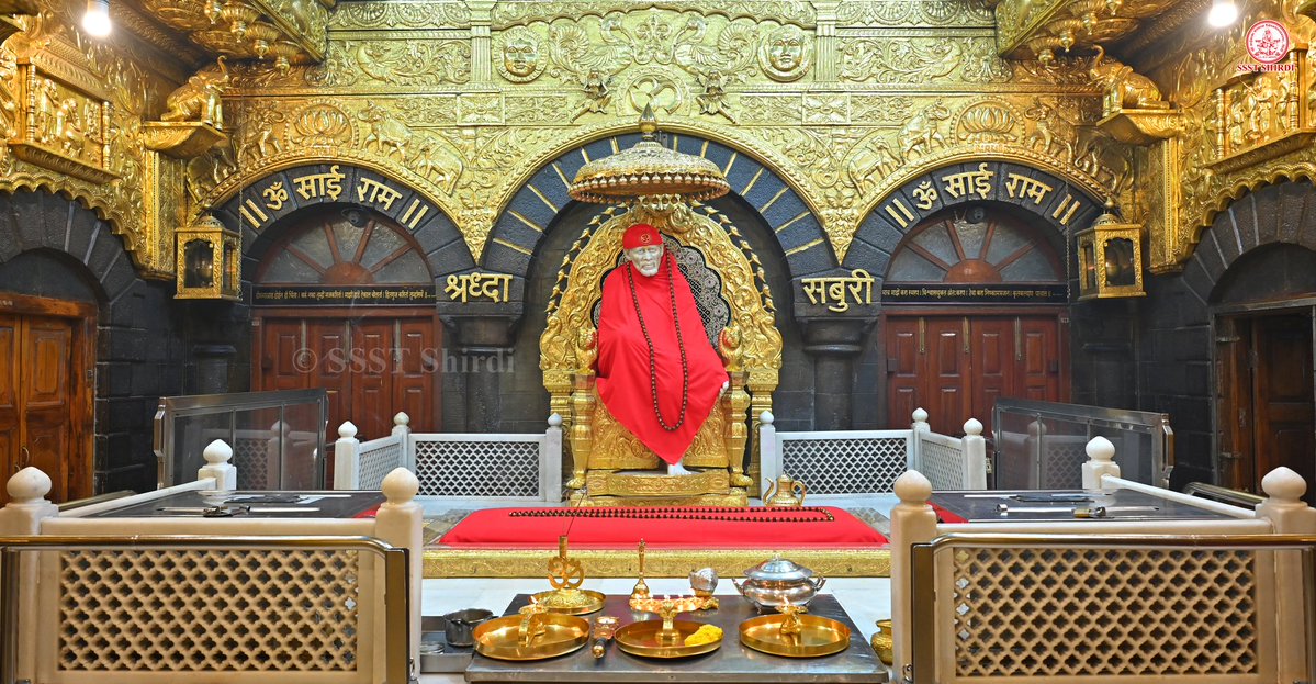 SSSTShirdi's tweet image. *!! ॐ साई राम !!*
*श्री साईबाबा संस्थान विश्वस्त व्यवस्था,शिर्डी*
*!! ॐ Sai Ram !!*
*Shri Saibaba Sansthan Trust, Shirdi*
≈≈≈≈≈≈≈≈≈≈≈≈≈≈≈≈≈ 
*आरती :- शेजारती*    
*मंगळवार १८ नोव्हेंबर २०२५*  
*Aarti :-Shejarti*
*Tuesday 18 Nov 2025*