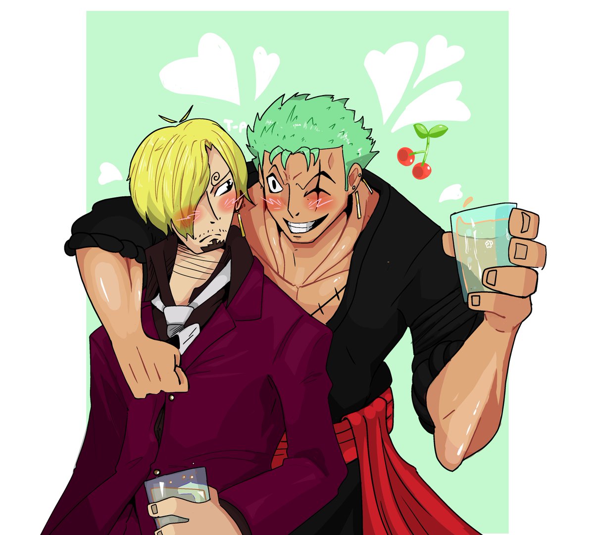 TechmoA's tweet photo. Commission for @CherryPit16 Glad ya like it!

#ONEPIECE #commissionsopen #fanart https://t.co/9OJN9NuAUF