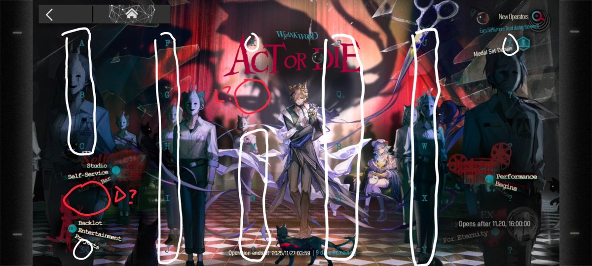 imma_artsu's tweet image. Dunno if anyone already pointed it out but in the alphabets on Act or Die event page there&apos;s no D &amp;amp; L, I was confused at first why those alphabets (I thought Death &amp;amp; Life??)
But then I saw the &quot;L&quot;ead &amp;amp; &quot;D&quot;irector part &amp;amp; it clicks lol