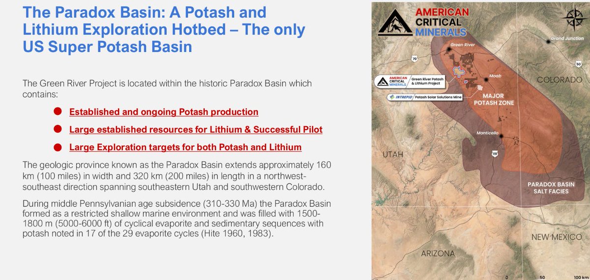 If you are not cycling your #potash profits from $MLP.v to $KCLI.c (American Critical Minerals OTCQB: $APCOF) I can't help you further in this sector. Good luck! 

America's Next major potash, #lithium, bromine mine. 

Market cap: $20m CAD
