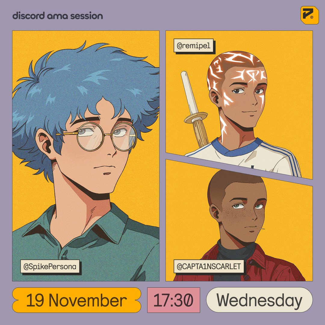 Our next AMA &amp; Hangout is happening tomorrow at 17:30 CET in our Discord.

Yesterday, we introduced something special for all holders - Imagine, our gen-AI tool.

Come by to learn more about Imagine, or simply to hangout with us!

Join Discord 👇