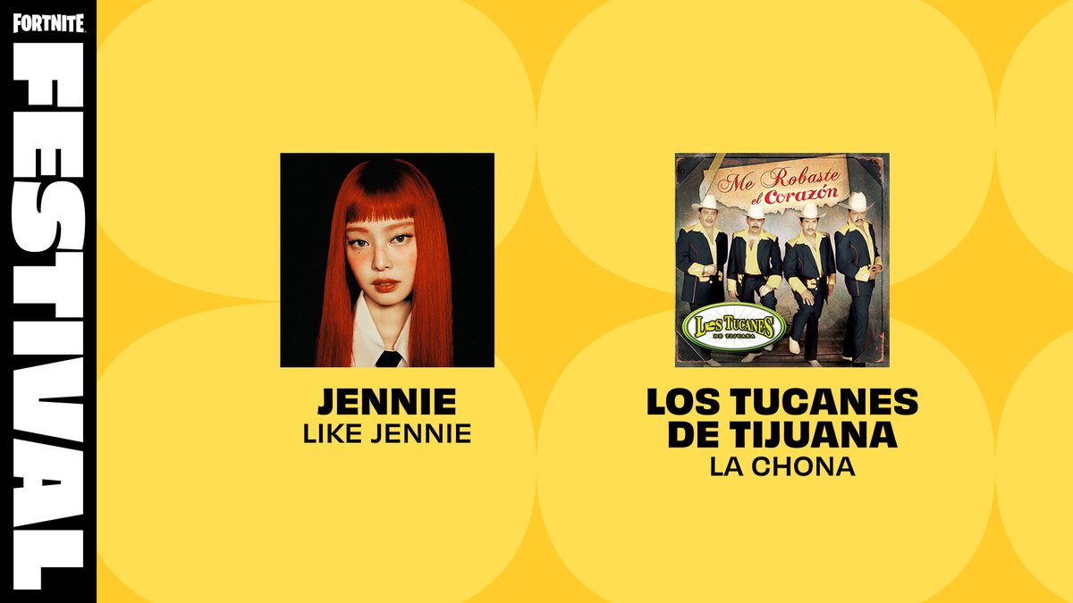 Canciones que llegarán esta semana a Fortnite.