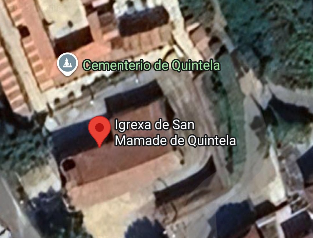 ToponimoGalego's tweet image. #TopónimoGalegoChocante?
#TopónimoDeturpado?
NON! Erro de @googlemaps 

#SanMAMADE de Quintela? NON    😳 🙈  😃

#TopónimoGalego:
San MAMEDE de Quintela