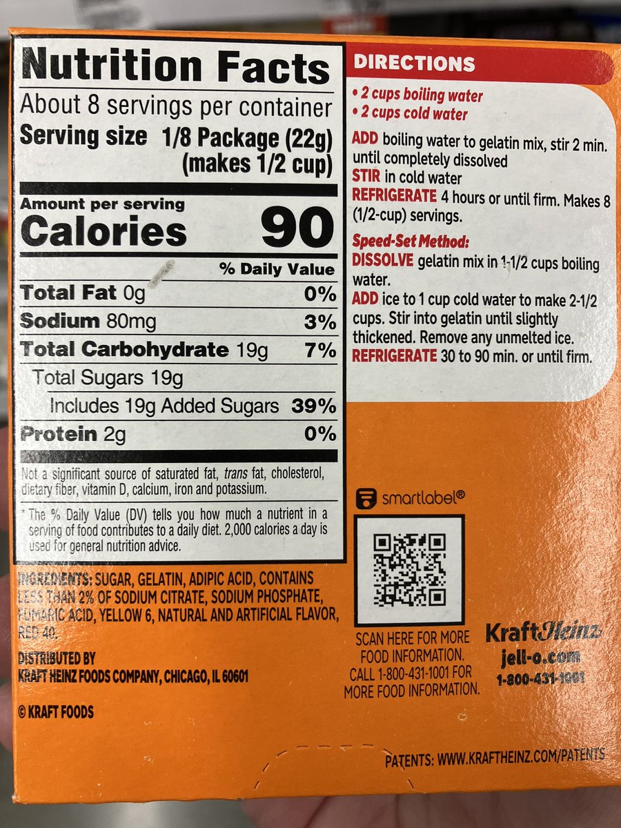 TheQNewsPatriot's tweet image. [Admin Post]
Did you know the prepackaged Kraft Heinz “Jell-O” gelatin dessert, often found at parties and family gatherings, contains an industrial chemical used in the production of automotive-grade fiberglass, printer toner, and other “agricultural chemicals and surfactants”