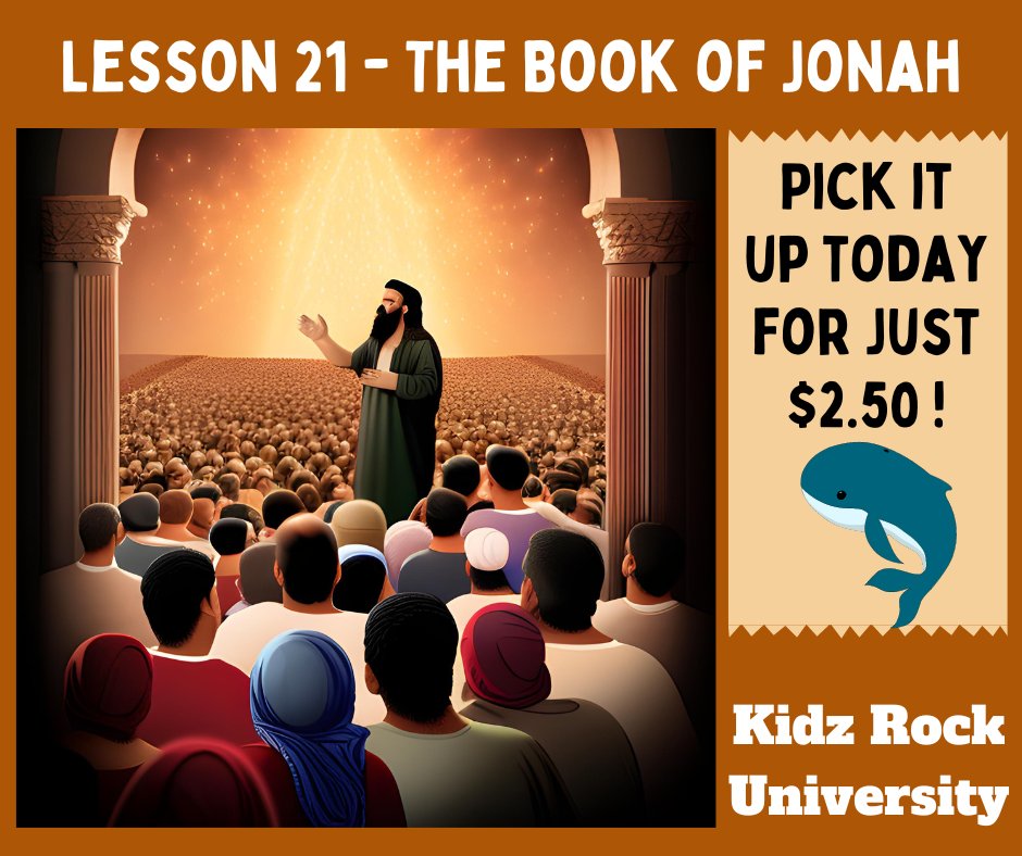 writingforkidz's tweet image. Jonah will tell your students about running from God, living in the belly of a big fish, then finally obeying the Lord and preaching to the people of Nineveh. #Christian #Church #Curriculum #kidmin #God #Love #Jonah Pick up this lesson for just $2.50: teacherspayteachers.com/Product/Childr…