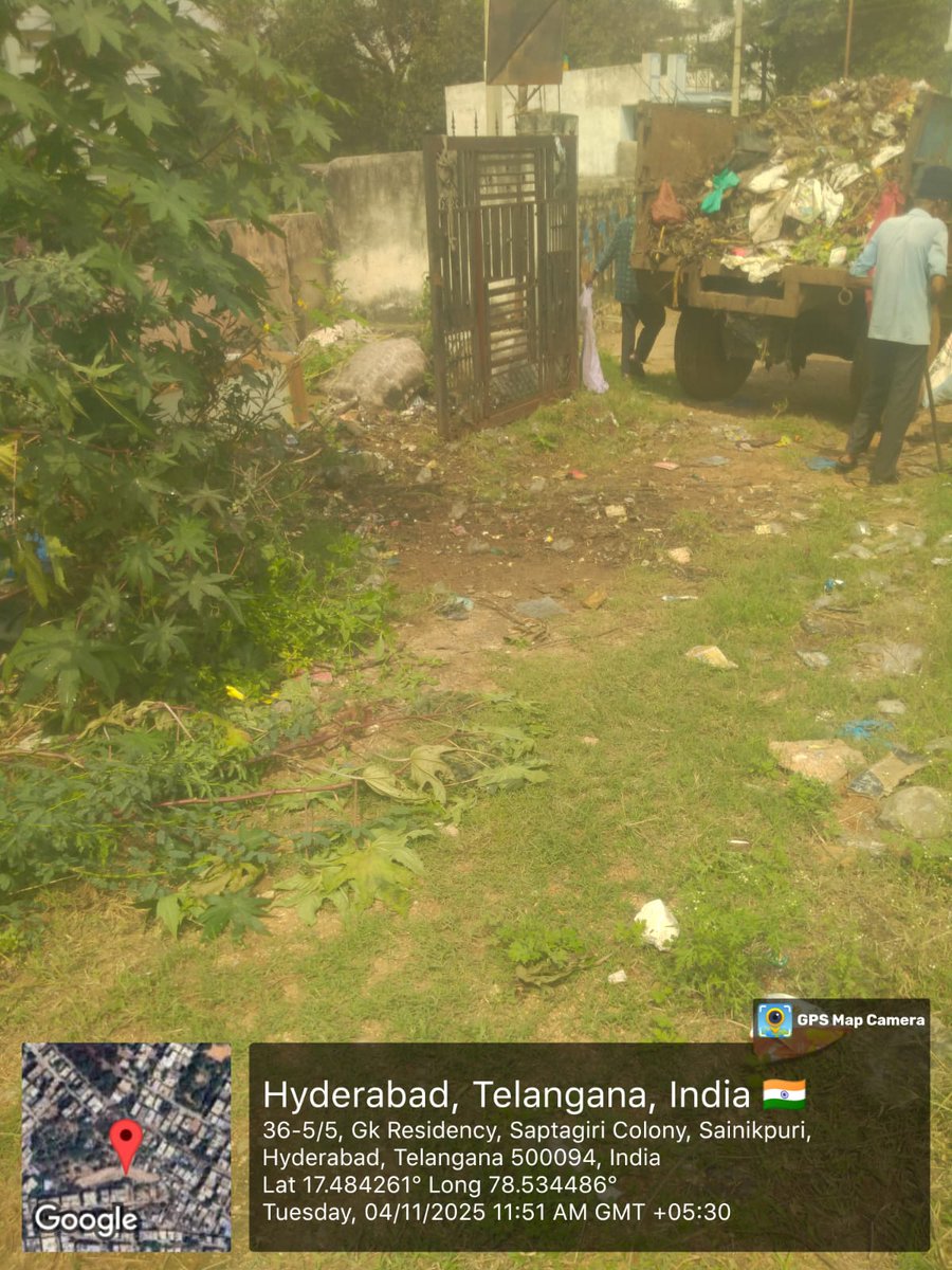 amoh_c28's tweet photo. @Doc_JCB @GHMCOnline @CommissionrGHMC @ZC_Secunderabad @Comm_HYDRAA @EMalkajgiri @MaheshDyee @Ghmc_136_c28 Good evening sir sanitation team cleared the garbage and we will ensure the sanitation supervisor  monitor the specific location . https://t.co/HiPW6aUrwx