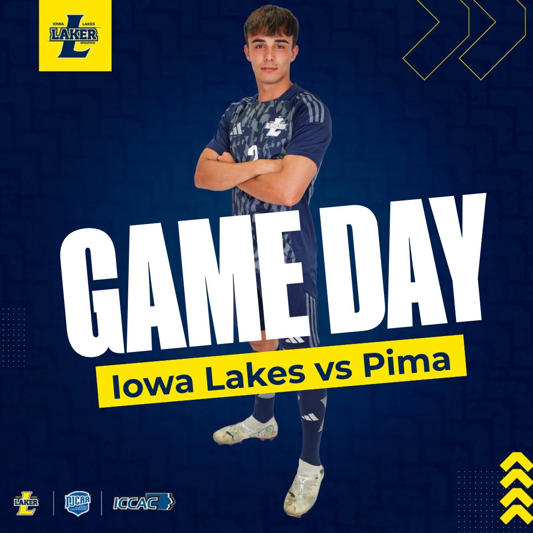 IA_LakesSports's tweet photo. 🏆GAMEDAY🏆

📍: Stryker Sports Complex , Wichita, KS 
🆚: #7 Pima CC 
⏰: 12:45 pm 
🎥: Live on the @NJCAANetwork

** Stay tuned to both X and Facebook for live updates and other game content!! https://t.co/ZWpPy9xlry