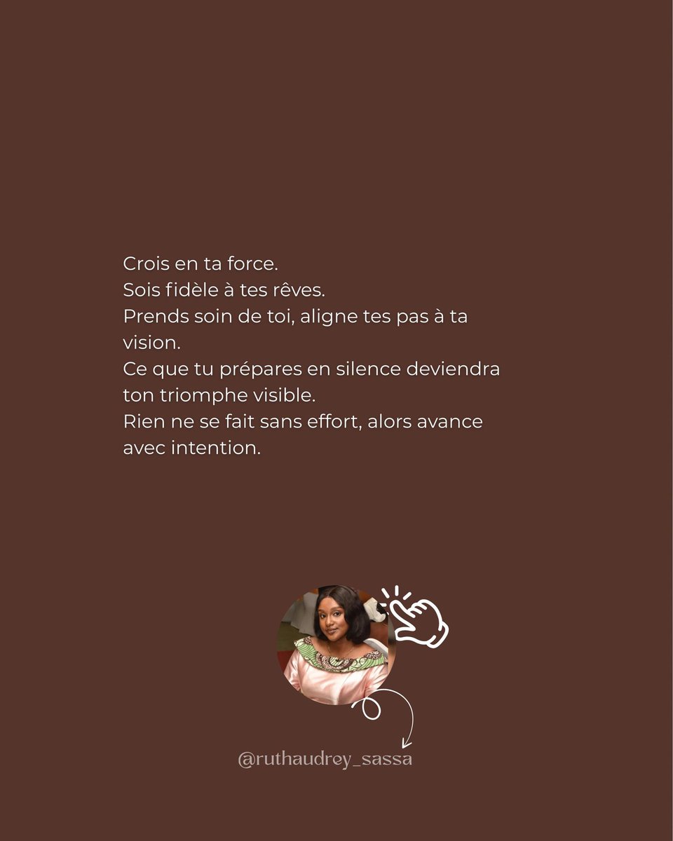 DreyRuru's tweet photo. Croire en soi,  
Ce n’est pas hausser la voix,  
C’est écouter la sienne.  
C’est avancer sans bruit,  
Avec l’assurance tranquille  
De ceux qui n’ont plus besoin de prouver.  
C’est habiter sa peau  
comme un lieu familier,  
sans gêne, sans masque, sans décor.  
Kin https://t.co/YgqZSYH6Zk