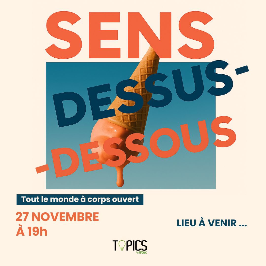 Save the date ! TOPICS revient dans sa version #3. « À corps ouvert » des témoignages très forts qui font vraiment sens…autour d’un moment  de partage et de convivialité sans façon. Et en plus c’est intelligent !
#ISTEC #E3C TOPICSbyISTEC