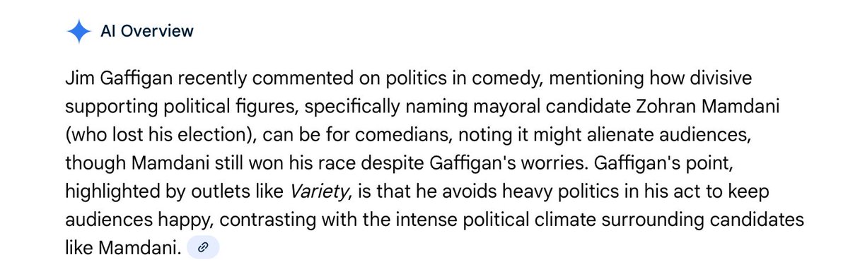 Google AI thinks that Mandami both won and lost his election.