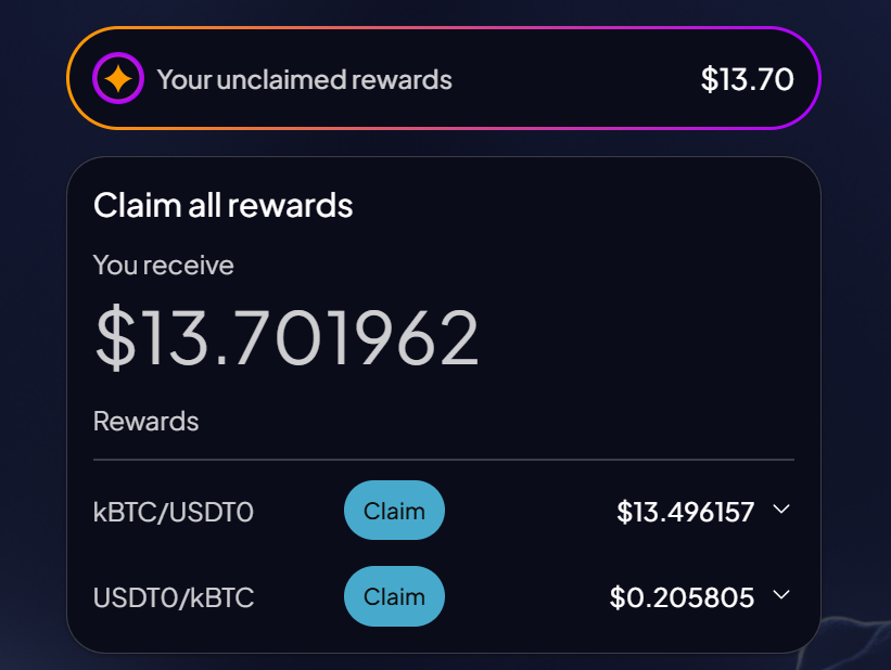 0xGUNx's tweet image. claiming these smol stimmies every 3–4 days on @TheDeep_xyz  

the deep isn’t just another yield platform, its automated concentrated-liquidity strategies let you deposit a single token, and the vault handles all the rebalancing, range management and impermanent loss optimization…