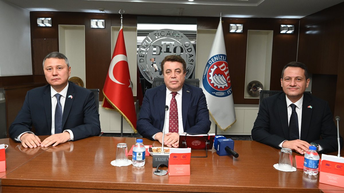 denizlito's tweet photo. Denizli #Ticaret Odamızı (DTO) ziyaret eden Kazakistan Cumhuriyeti’nin #İzmir Başkonsolosu Sayın Bauyrzhan Akatayev, #Denizli Fahri #Konsolosu Sayın Okan Oğuz ve başkonsolosluk görevlileri ile beraberindeki #resmi heyeti, #DTO Yönetim Kurulu Başkan Yardımcımız Sayın Hasan Aracı > https://t.co/SdHLSS0vw9