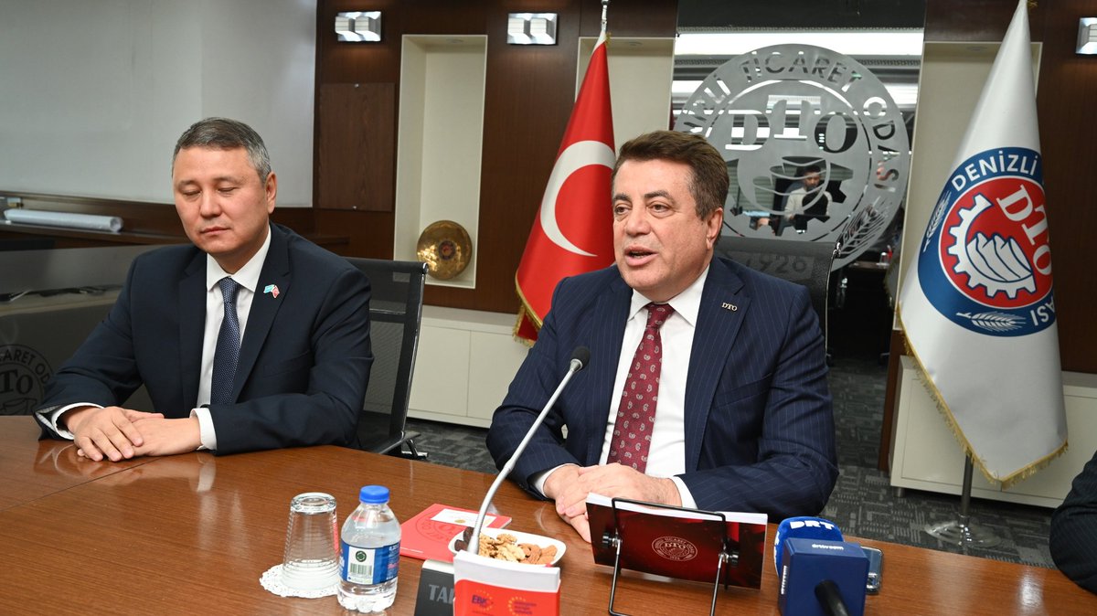 denizlito's tweet photo. Denizli #Ticaret Odamızı (DTO) ziyaret eden Kazakistan Cumhuriyeti’nin #İzmir Başkonsolosu Sayın Bauyrzhan Akatayev, #Denizli Fahri #Konsolosu Sayın Okan Oğuz ve başkonsolosluk görevlileri ile beraberindeki #resmi heyeti, #DTO Yönetim Kurulu Başkan Yardımcımız Sayın Hasan Aracı > https://t.co/SdHLSS0vw9