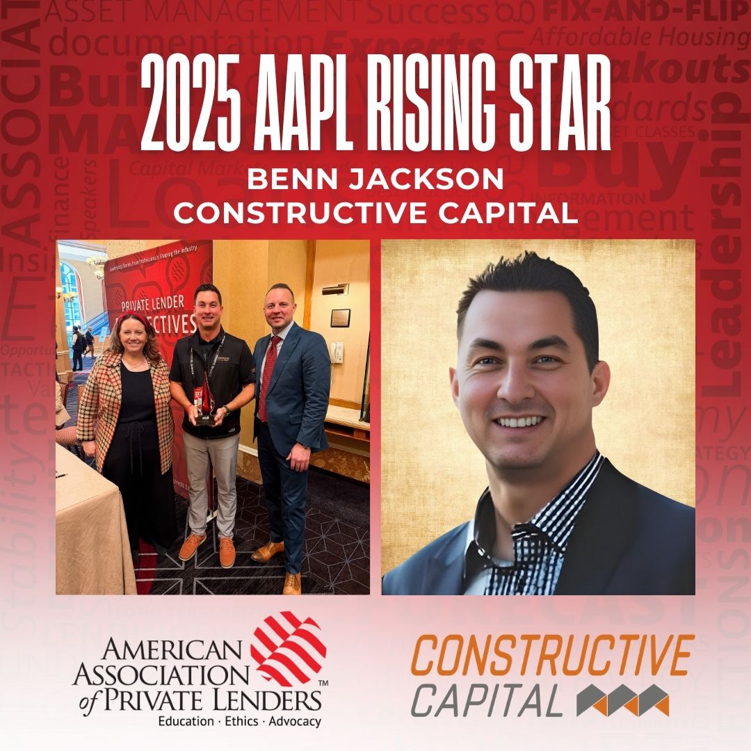 🌟 Congratulations to Our 2025 AAPL Rising Star Award Recipient — Benn Jackson!

Please join us in celebrating Benn Jackson, of Constructive Capital.

✨ Congratulations, Benn — the future of private lending is brighter because of leaders like you.

aaplonline.com