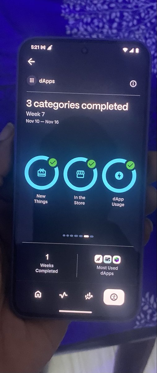 mryoungee's tweet image. My first week activities on my @solanamobile was successful with all rings ticked
Now at level 2
Let’s do more this week 🤝