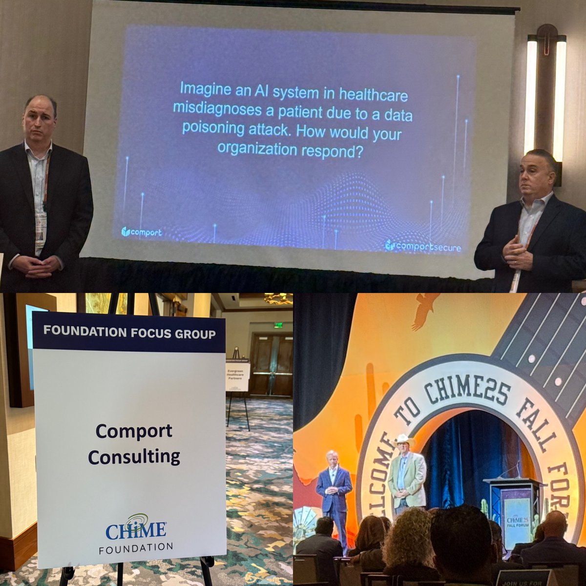 We know that integrating AI into your organization isn’t just about innovation—it’s about doing it securely. We were proud to join industry leaders at CHIME this year. Ready to explore what AI can do—safely—for your organization? Let’s talk.