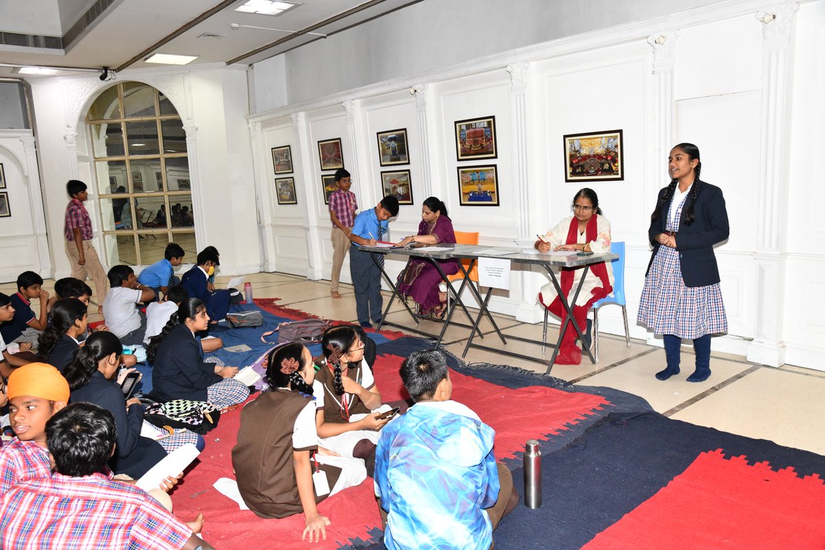 sjmhyd's tweet image. A vibrant day at Salar Jung Museum, where students took the stage for the Children’s Week Elocution Competition. 

Each speaker brought their own spark, thoughtful ideas, vivid stories, and voices filled with confidence and energy.

#SalarJungMuseum #ChildrensDay #children