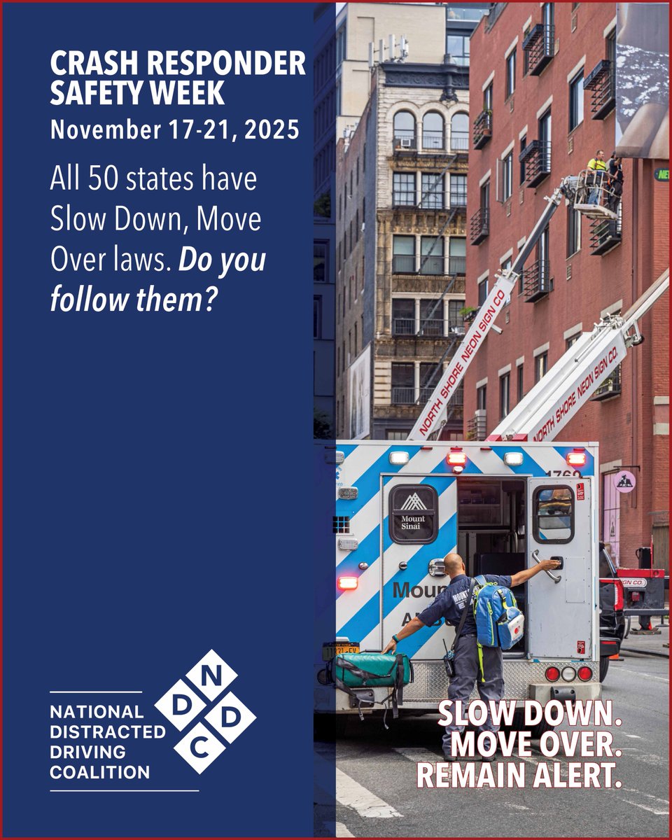 DRIVESMARTVA's tweet photo. It's Crash Responder Safety Week.
Their safety is - literally - in your hands!
#PhoneDown #MoveOver https://t.co/z5BGt8iaIM
