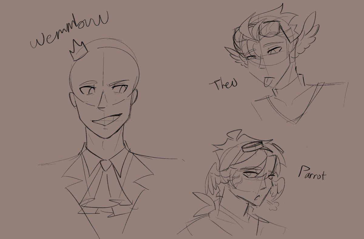 Trying to draw human as good as my dragon artstyle

Have a wembald