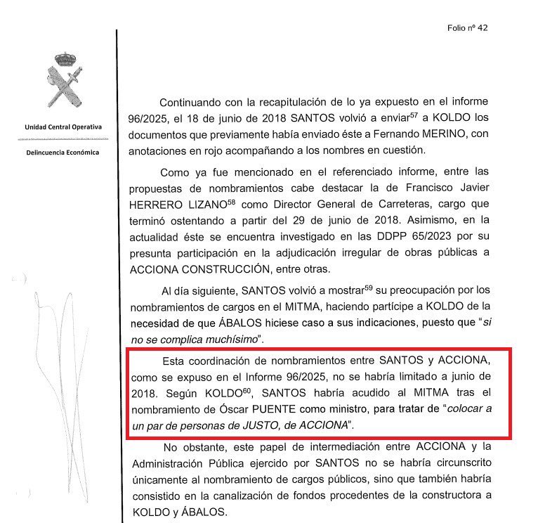 Supongo que Oscar Puente se pondrá rápidamente a insultar a Ayuso, para intentar no dar explicaciones a la gente del resultado de la reunión que tuvo con Cerdán, en el que éste le pidió colocar a un par de personas afines a la trama.

Por eso yo creo que lo mejor es compartir la