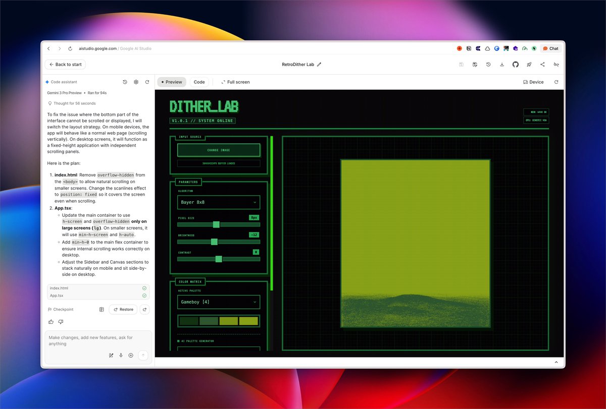 Gemini 3.0 过于牛逼了，真的仅仅只是一句话，就得到了如此完善的结果。剩下的，就靠个人品位了。

「品位，才是你的护城河」这句话的含金量还在上升。